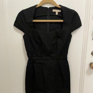 Banana Republic Fitted Black Dress Petite Size 4